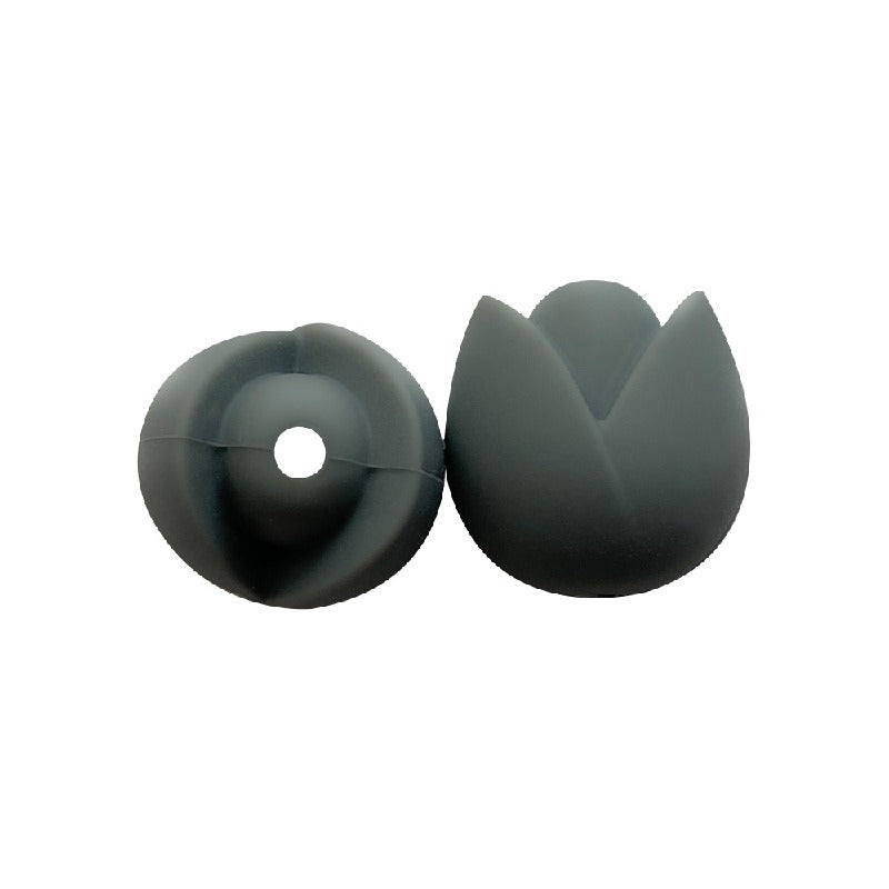 Lotus Silicone Beads Pastel Colors Soft Matte Finish 10pcs 30