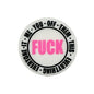 Silicone Focal Beads Bold Text Circular FUCK Edgy Style 20pcs 3