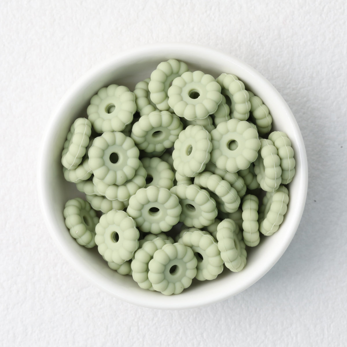 50pcs 12mm 15mm Disc Silicone Beads Solid Colors Smooth Matte