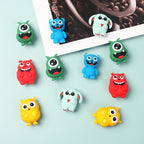 Silicone 3D Focal Beads Little Monster Bright Eyes Quirky Expressions 20pcs 6