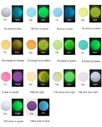Glow in Dark 12mm 15mm Round 14mm Hexagon Silicone Beads Mixed Shapes 50pcs 2