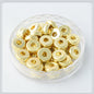 Brass Flat Spacer Beads 3-14mm Natural Color 100pcs 6