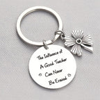 Stainless Steel Four Leaf Clover Keychain Teacher Gift Engraved 2