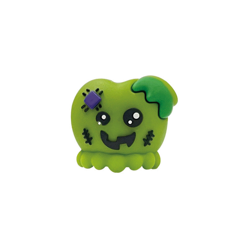 Silicone 3D Halloween Skull and Teeth Apple Focal Beads 20pcs 8