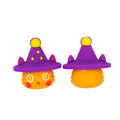Silicone 3D Focal Beads Halloween Imp Wizard Hat Stars 20pcs