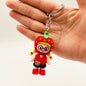 PVC Fruit Girl Keychain Soft Rubber Cartoon Character Charm 7