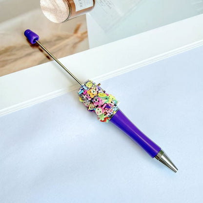 Creative Animal Cartoon Patch Rainbow Heart Beadable Pen 16