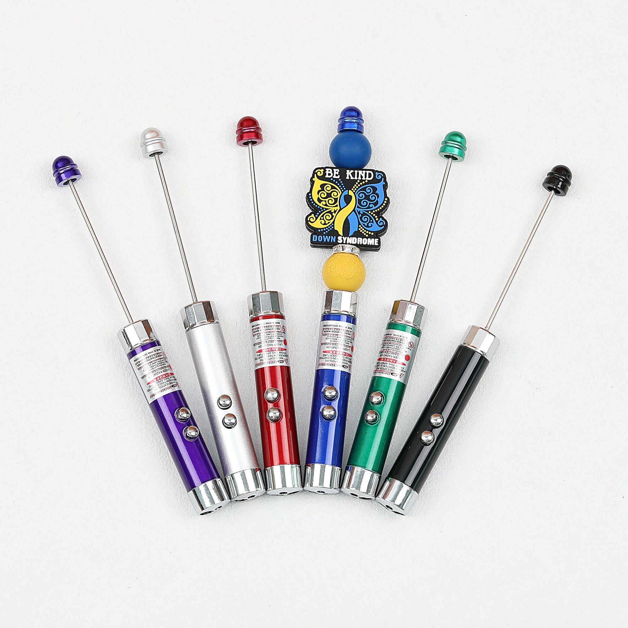 Beadable LED Flashlight Aluminum Alloy Laser Infrared Banknote Verification