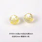 Star Pattern 10mm Acrylic Round Beads Shiny Surface 20pcs 10