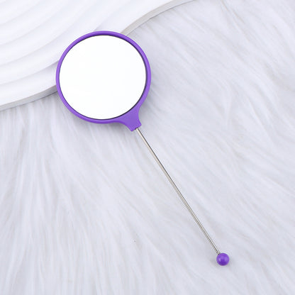Beadable Mirrors Mini Handheld Round
