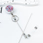 Beadable Badge Bar Reels With Glitter