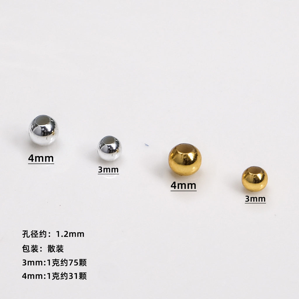 Metallic Acrylic Seed Beads UV Coating 3mm 4mm 50g Approx 1550-3750 pcs 2