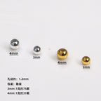 Metallic Acrylic Seed Beads UV Coating 3mm 4mm 50g Approx 1550-3750 pcs 2