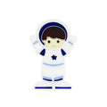 Silicone Focal Beads Astronaut Star Emblem Center 20pcs 3