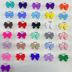 Bow Shape Silicone Beads with Vertical Hole 20pcs - 1#- Turquoise Green