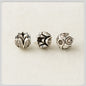 Tibetan Lily Metal Beads 7mm 8mm Antique Silver Tone 100pcs 2