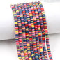 Flat Clay Beads 6mm Colorful Matte Polymer Spacer 10 Strands 47