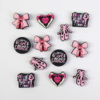 Silicone Focal Beads Dance Ballet Shoes Bow with Omg Point Your Feet 20pcs 7
