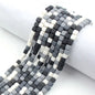 Cube Clay Beads 6mm Solid Color Polymer Matte Finish 10strands 29