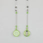 Beadable Badge Reels Retractable ID Keychain Clip - Transparent light green