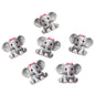 Floral Butterfly and Elephant Acrylic Beads 20pcs Colorful 6