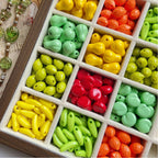 3D Fruit Series Acrylic Beads Playful Glossy Mixed Colors 50pcs 2