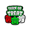 Silicone Focal Beads Halloween Trick Or Treat Layered Text 20pcs
