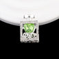Fancy Alloy Perfume Bottle Charm Beads with Heart and Rhinestones 2pcs 16