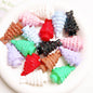 Glossy Christmas Tree Acrylic Beads 36x22mm Colorful Mixed 5pcs 14