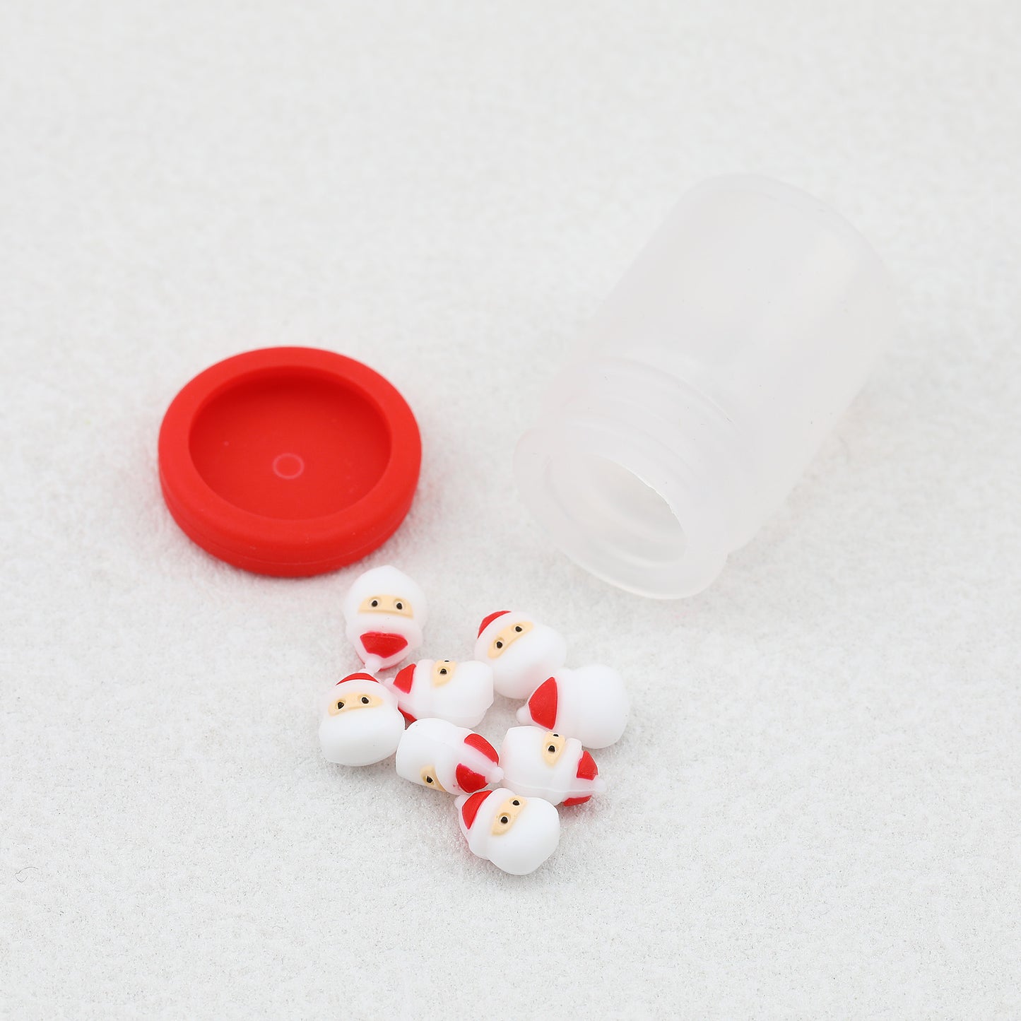 Silicone 3D Christmas Focal Beads Christmas Big Bottle 20pcs 11