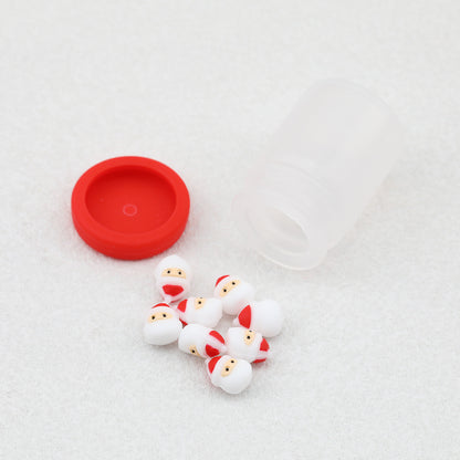Silicone 3D Christmas Focal Beads Christmas Big Bottle 20pcs 11