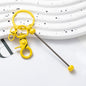 Beadable Gradient Color DIY Metal Keychain