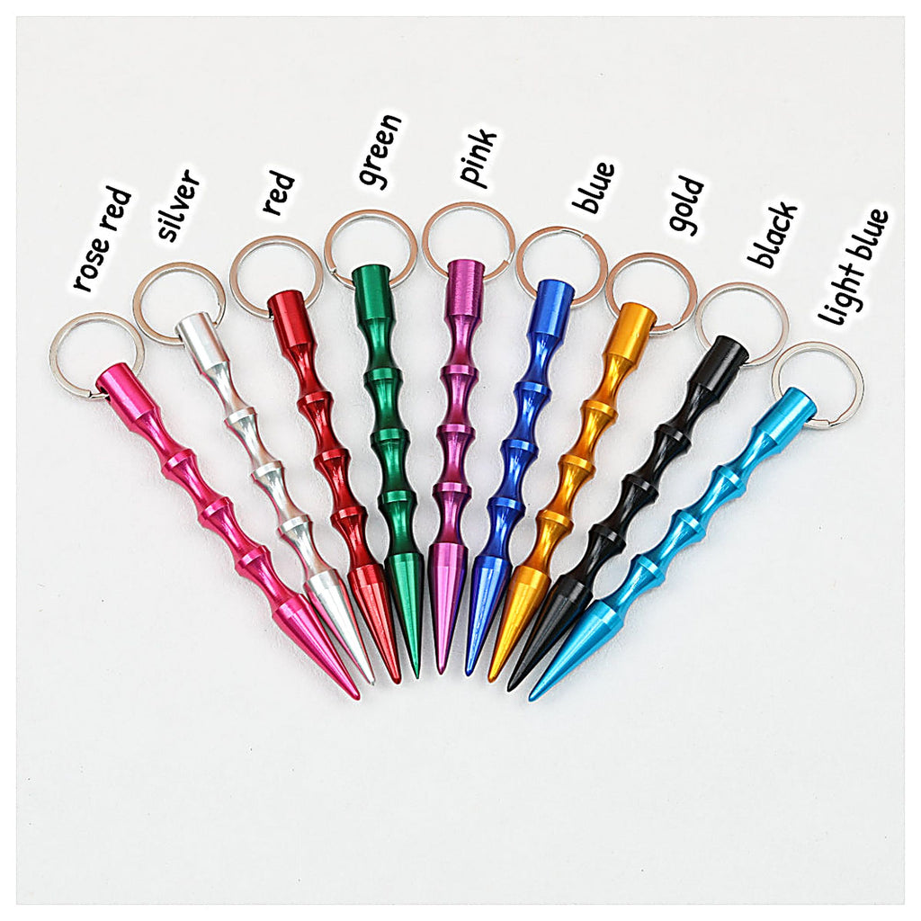 Self Defense Keychain Alloy Aviation Aluminum Bamboo Design
