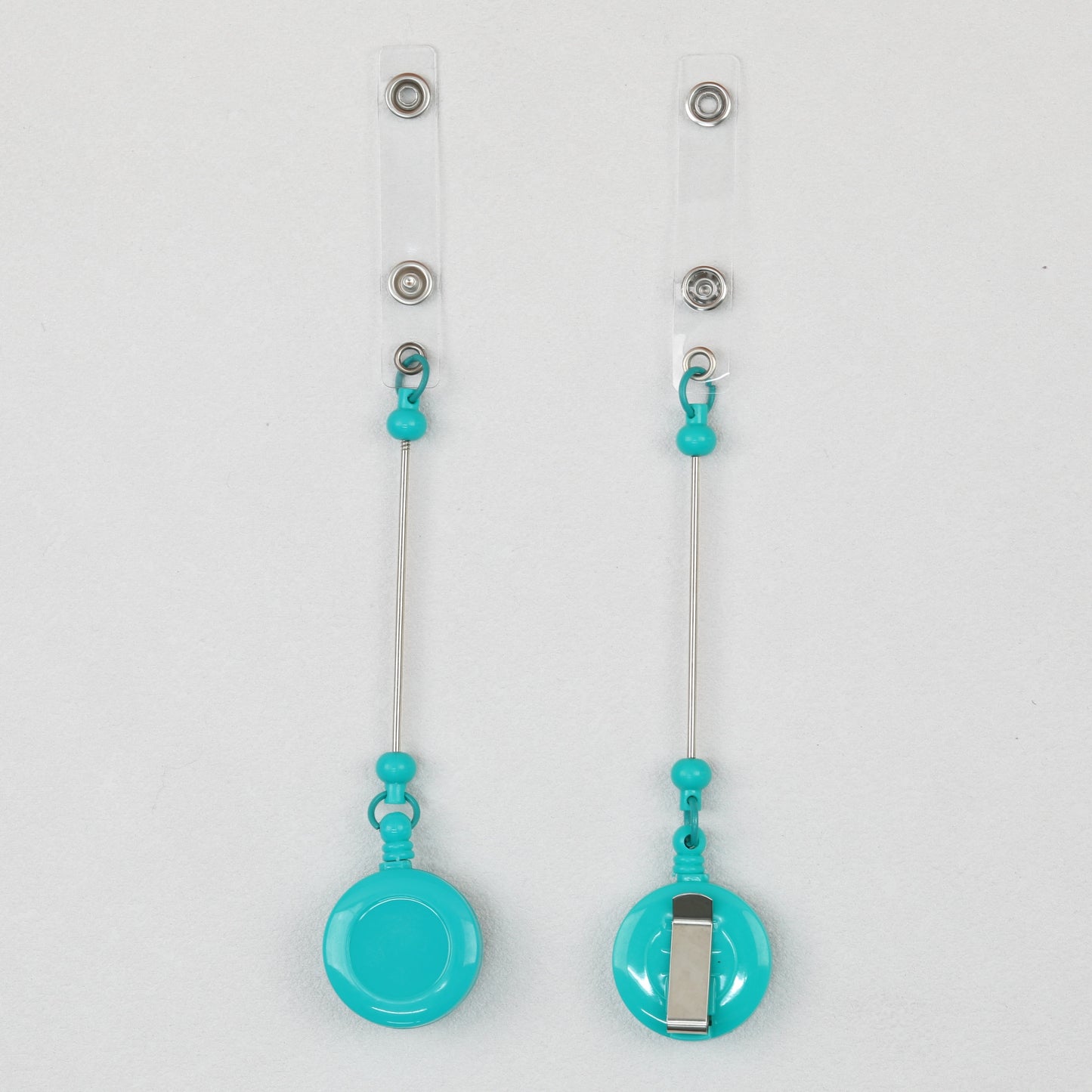 Beadable Badge Reels Retractable ID Keychain Clip