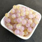 Dual Color Round Glass Beads 8mm Gradient Painted 100pcs 17