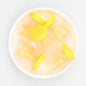 3D Daisy Orange Ice Cream Glitter Bottle Silicone Focal Beads 10pcs 6