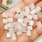 Gradient Color Cylindrical Resin Beads 8mm Glitter Effect 10pcs 4
