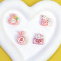Plating Cute Bunny Donut and Envelope Resin Beads Glossy Pastel 10pcs 4