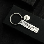 Stainless Steel Driving Safety Keychain Car Charm Engraved Drive Safe 4