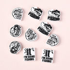 Silicone Focal Beads Fishing Theme Bold Fish and Hook Designs 20pcs 2