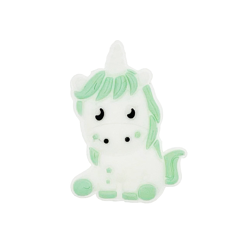 Silicone Focal Beads Unicorn Sitting Pose 20pcs 3