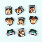 Silicone Focal Beads Disney Chipmunks Mickey Mouse Double Trouble Text 20pcs 2