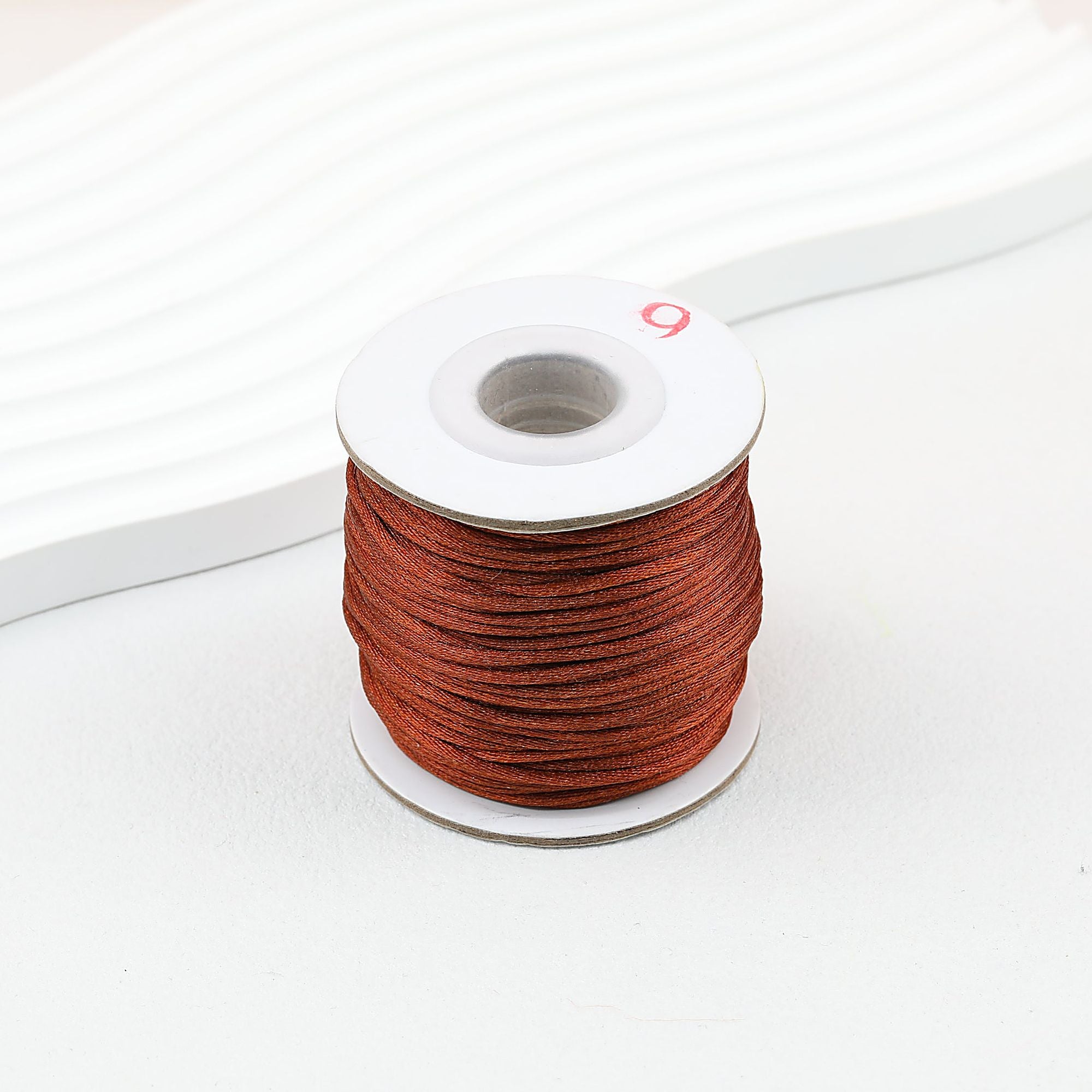 Nylon String Beading Cord 2mm Diameter Gold 38 Yards - #7 Light Coffee