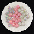 Painted Cat Claw Acrylic Beads 16x18.5mm Large Hole Pastel 4pcs