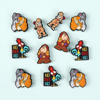 Silicone Focal Beads Disney Aladdin Characters With Stars 20pcs 5