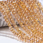 Electroplated Flat Glass Beads 8mm Colorful Mixed 10 Strands 8