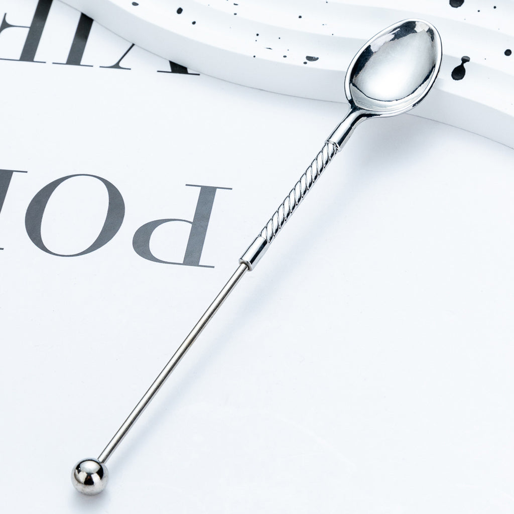 Beadable Metal Spoons for Stirring Coffee