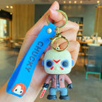 Acrylic Halloween Ghost Keychain Silicone Horror Character Charm 7