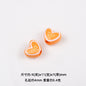 Bowknot Outline Heart Acrylic Beads 11mm 40pcs 15