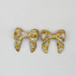 3D Printed Bow Shape Silicone Beads Colorful Pattern 10pcs 4